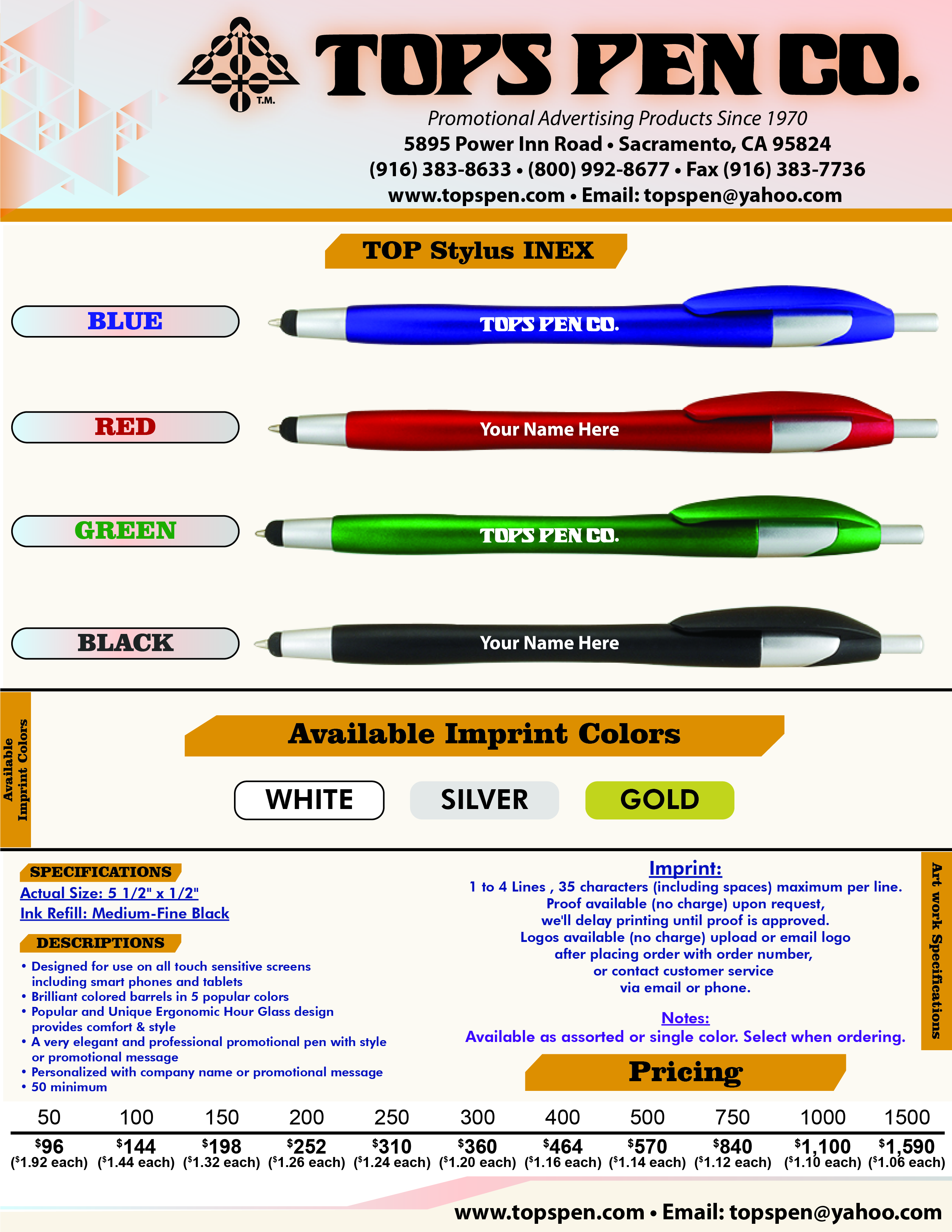 Product flyer